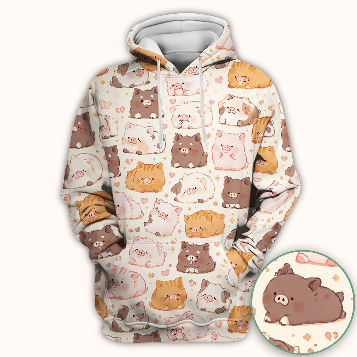 Chubby Pig Nurse Scrub Top