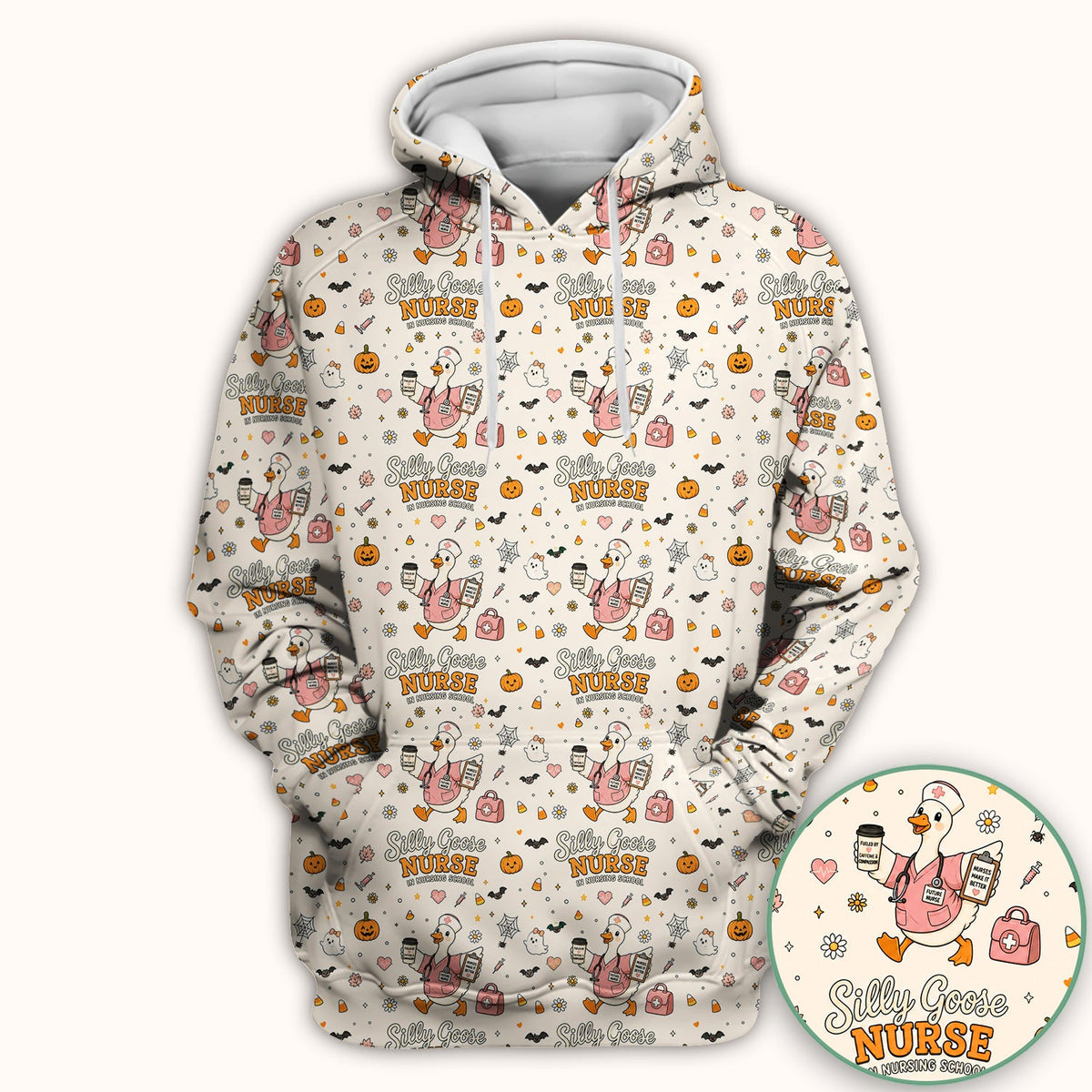 Silly Goose Nurse Scrub Top - Halloween Gift