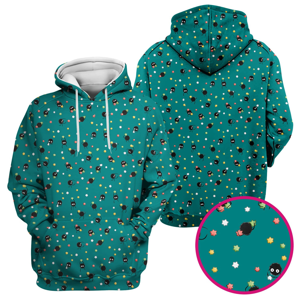 Funny Spider Pattern  Scrub Top, Cartoon Spider Pattern Nursing Uniform For Women