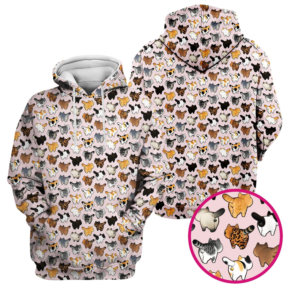Cat Butt Nurse Scrub Top