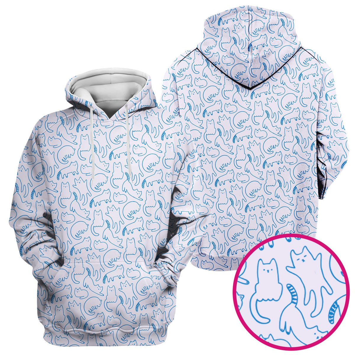 Artistic Cat Nurse Scrub Top
