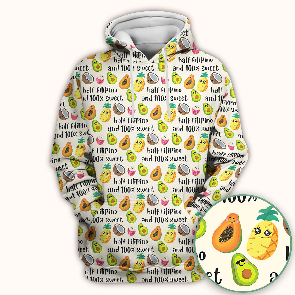 Avocado Fruit Filipino Quote Nurse Scrub Top