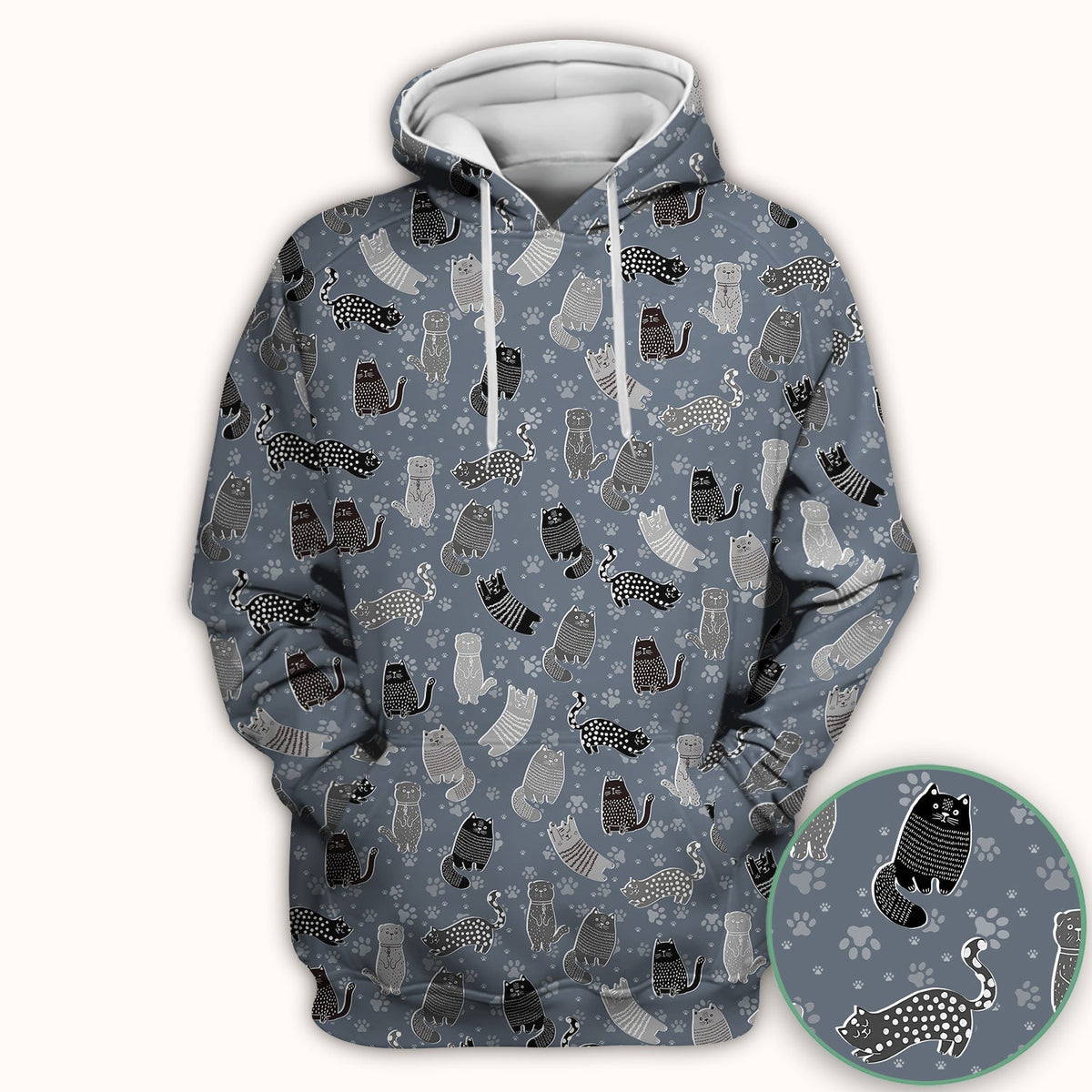 Cat Paw Print Nurse Scrub Top
