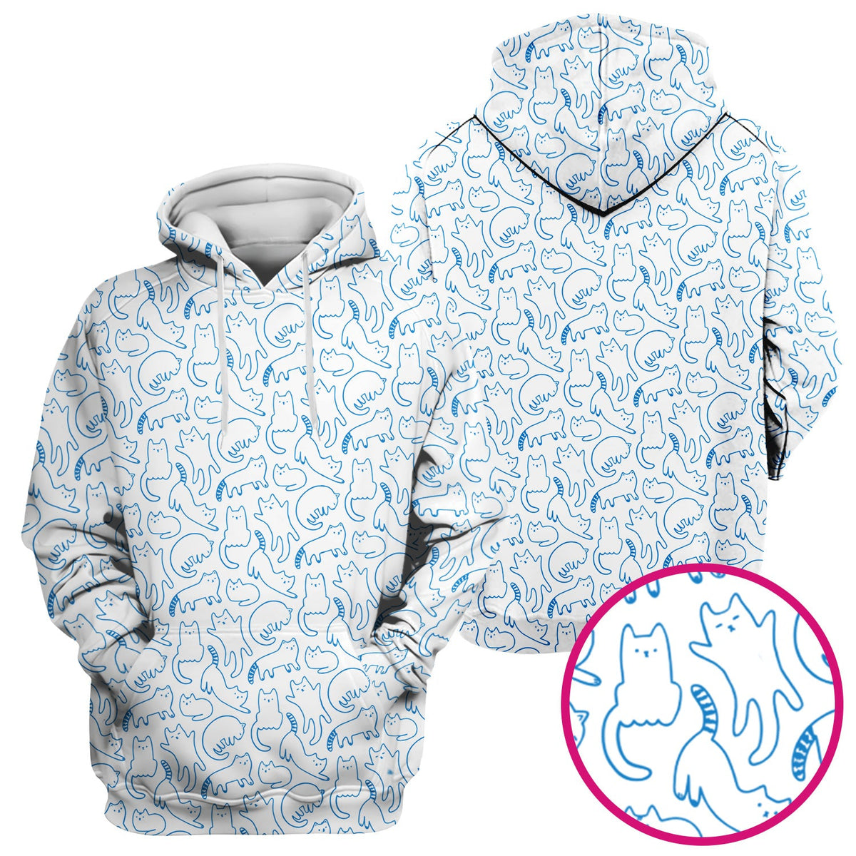 Artistic Cat Nurse Scrub Top