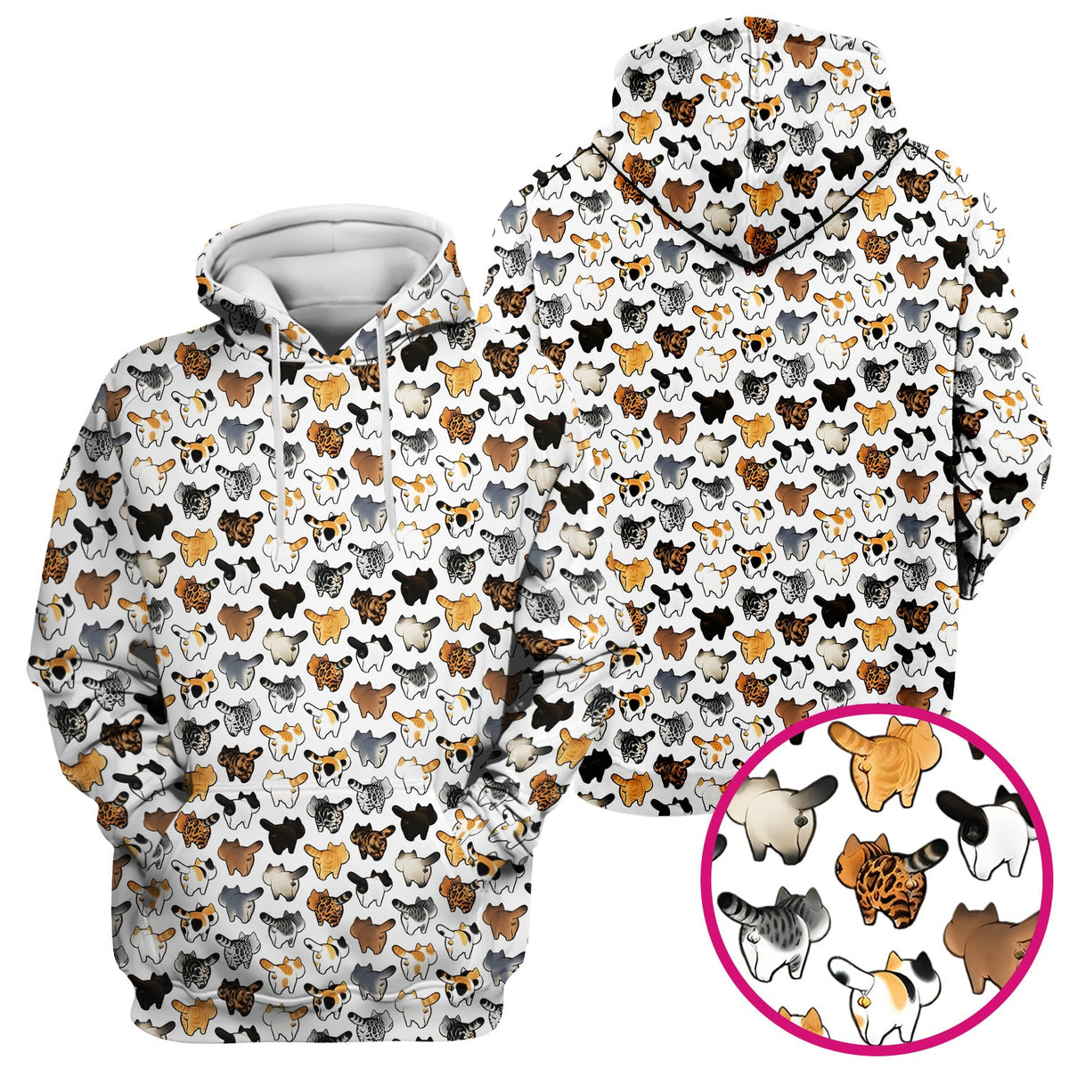 Cat Butt Nurse Scrub Top