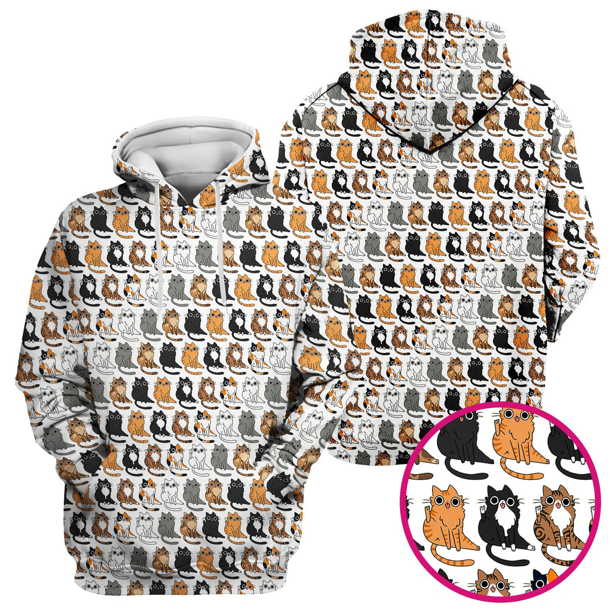Cat Pattern Nurse Scrub Top