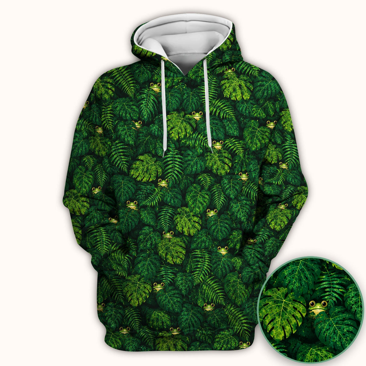 Hidden Frog Jungle Nurse Scrub Top