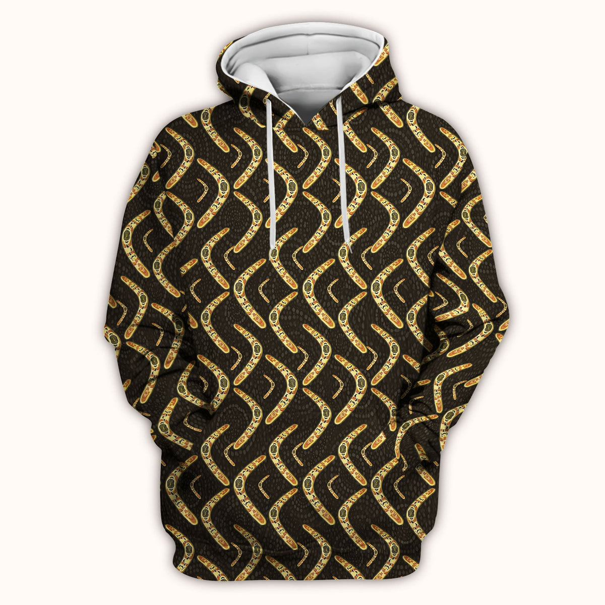 Aboriginal Boomerang Nurse Scrub Top