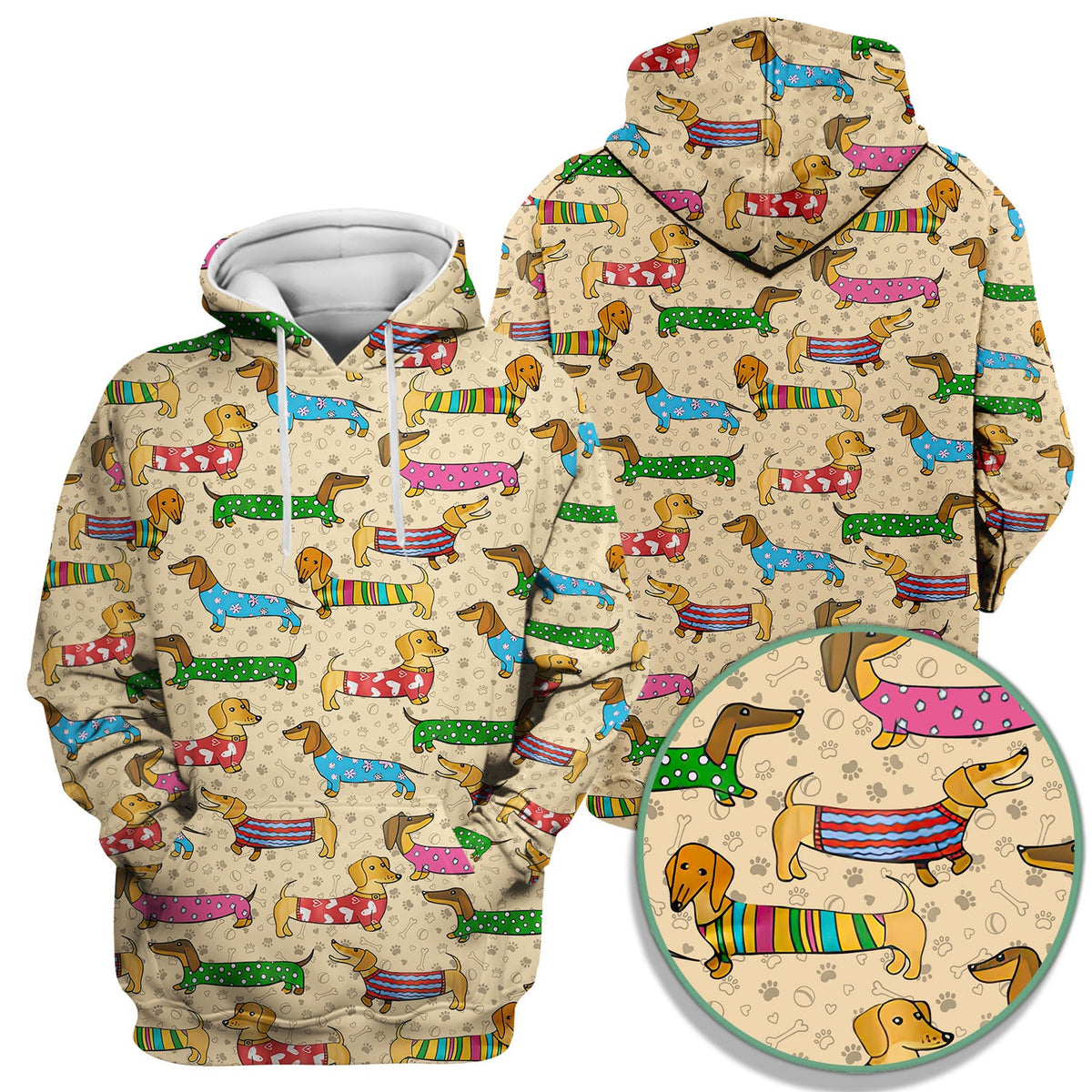 Dachshund Dog Nurse Scrub Top