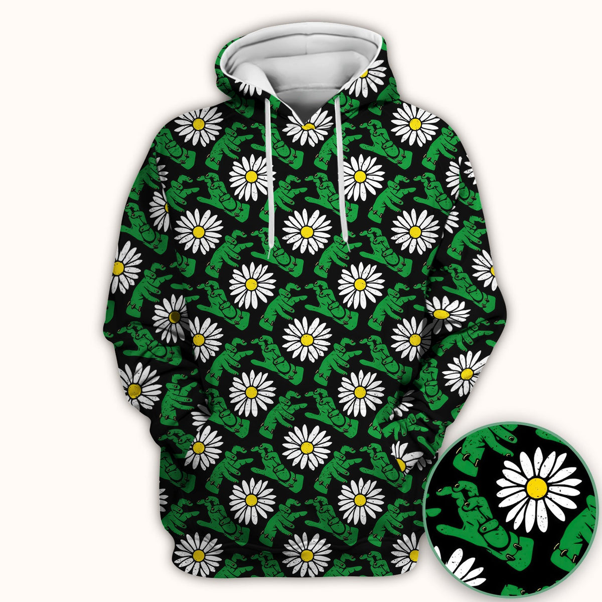 Monster Daisies Nurse Scrub Top - Halloween Gift