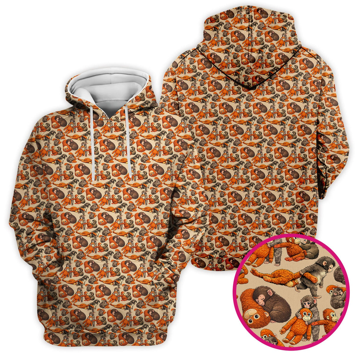 Funny Baby Monkeys Nurse Scrub Top