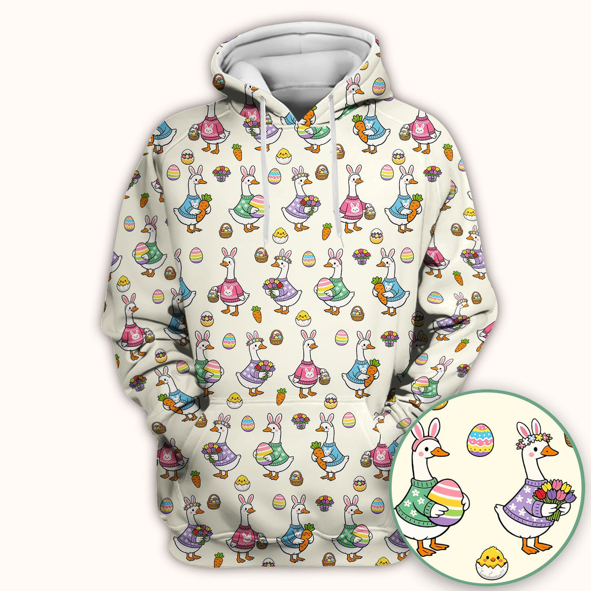 Easter Goose Nurse Scrub Top