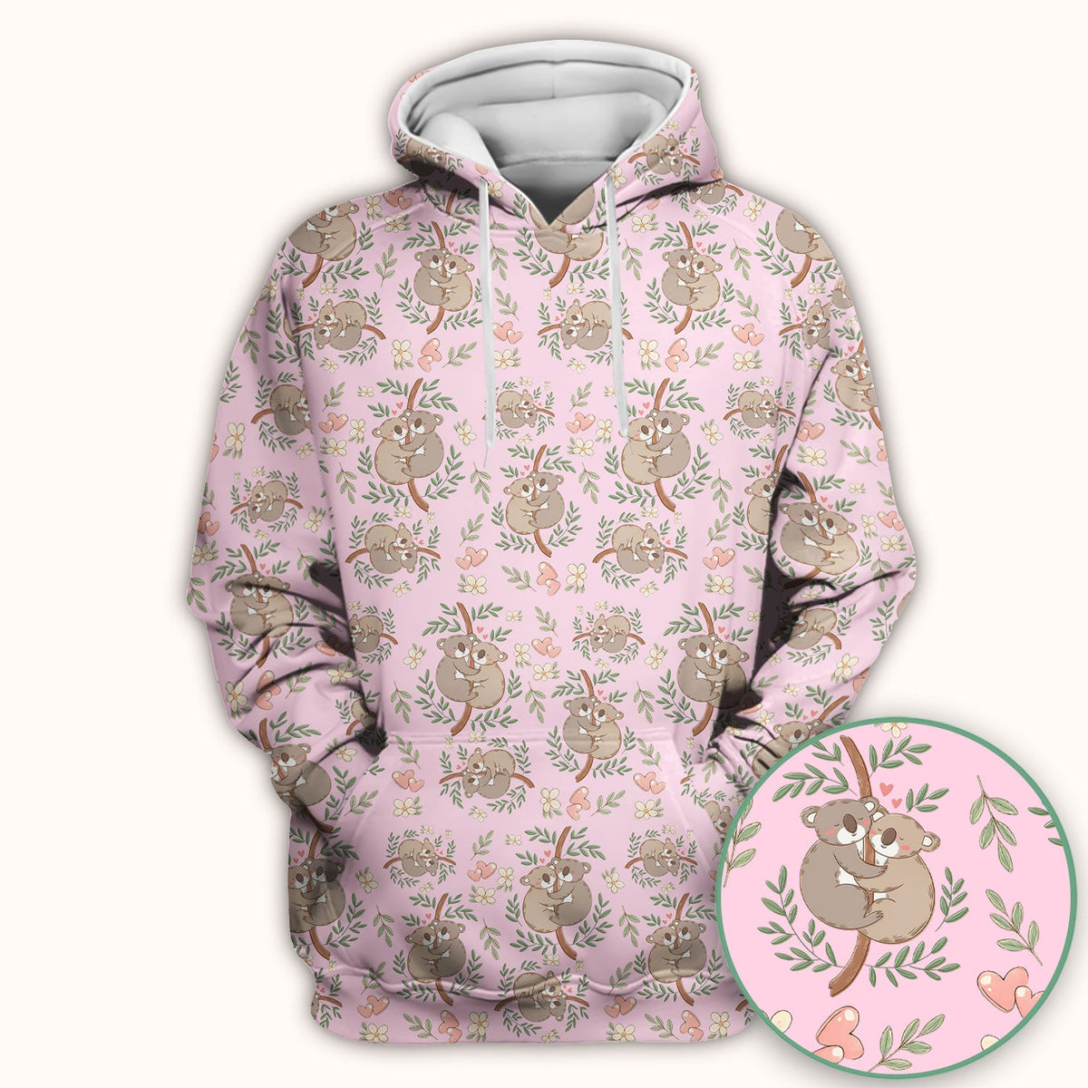 Koala Love Nurse Scrub Top