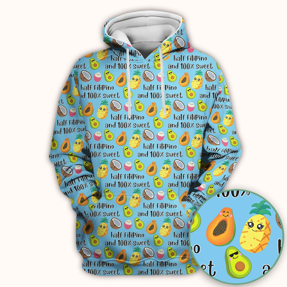 Avocado Fruit Filipino Quote Nurse Scrub Top