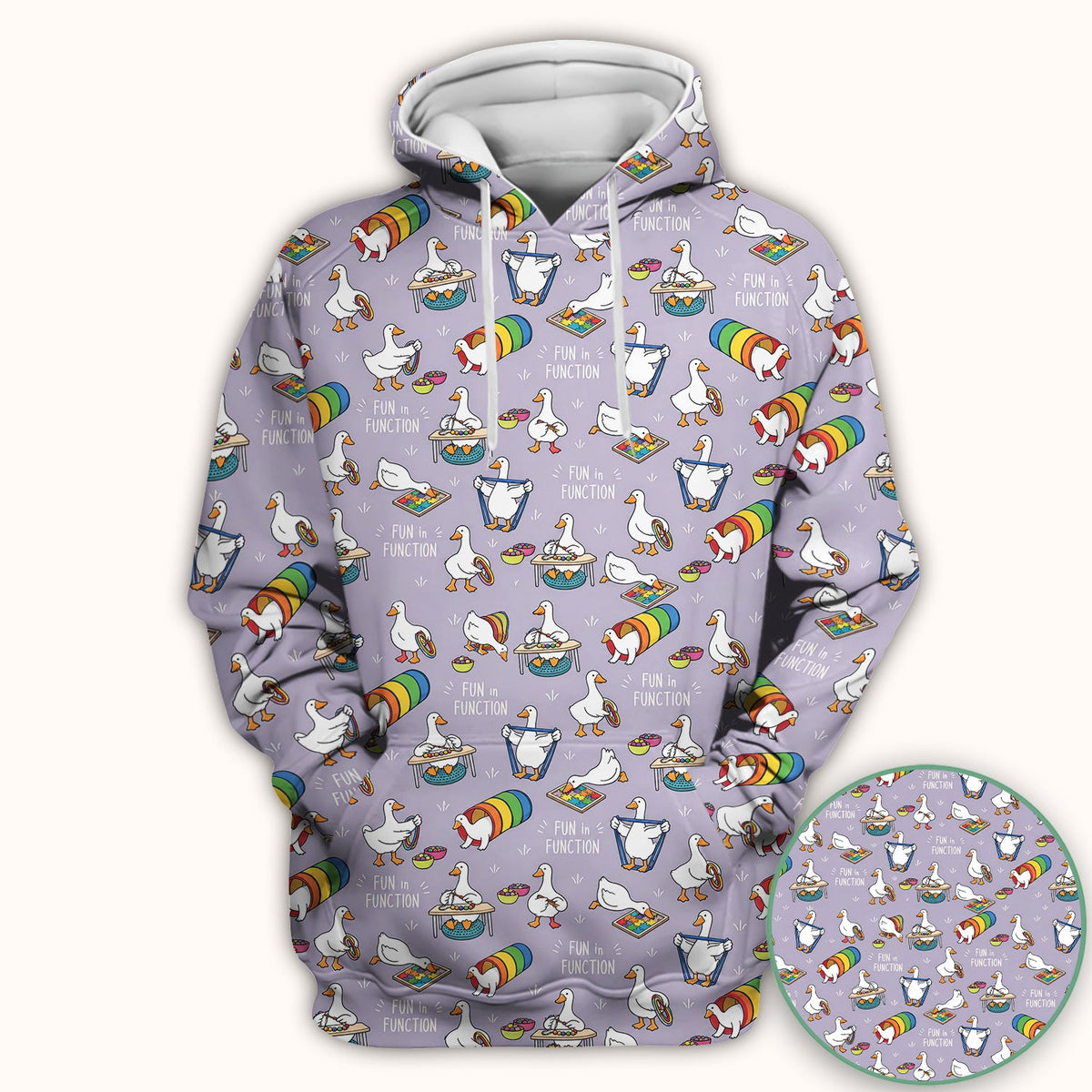 Fun In Function Occupational Therapy Duck Nurse Scrub Top