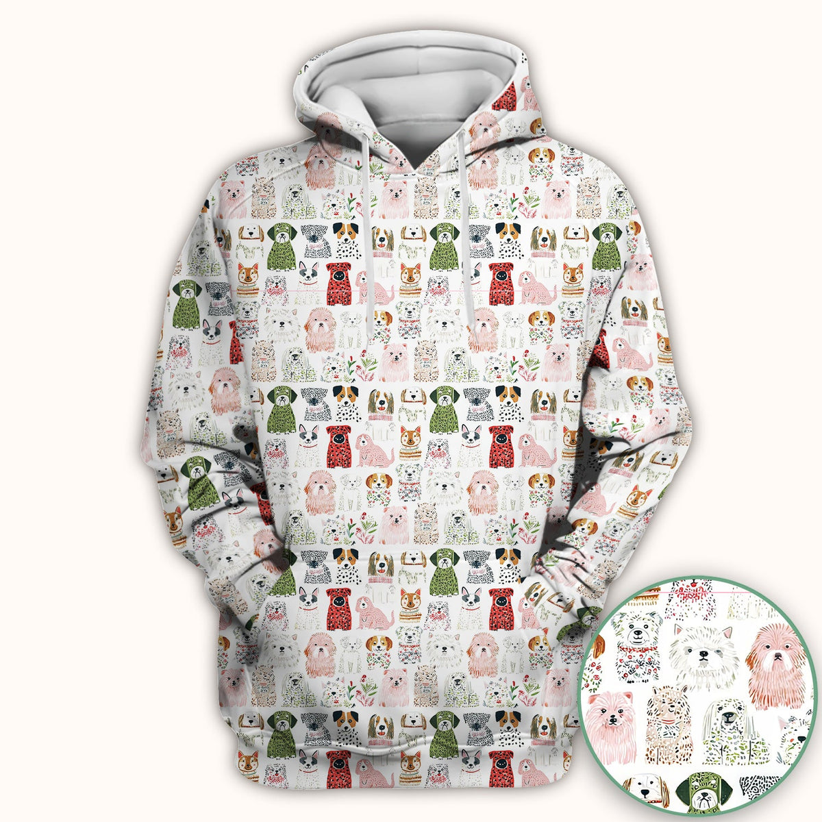 Dog Breeds Nurse Scrub Top