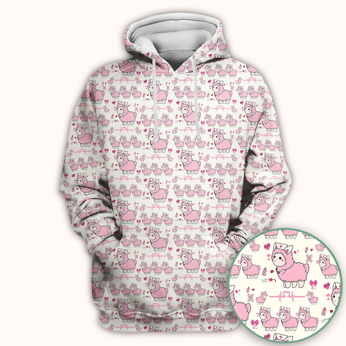 Llama Ain't Got Time For Your Drama Nurse Scrub Top