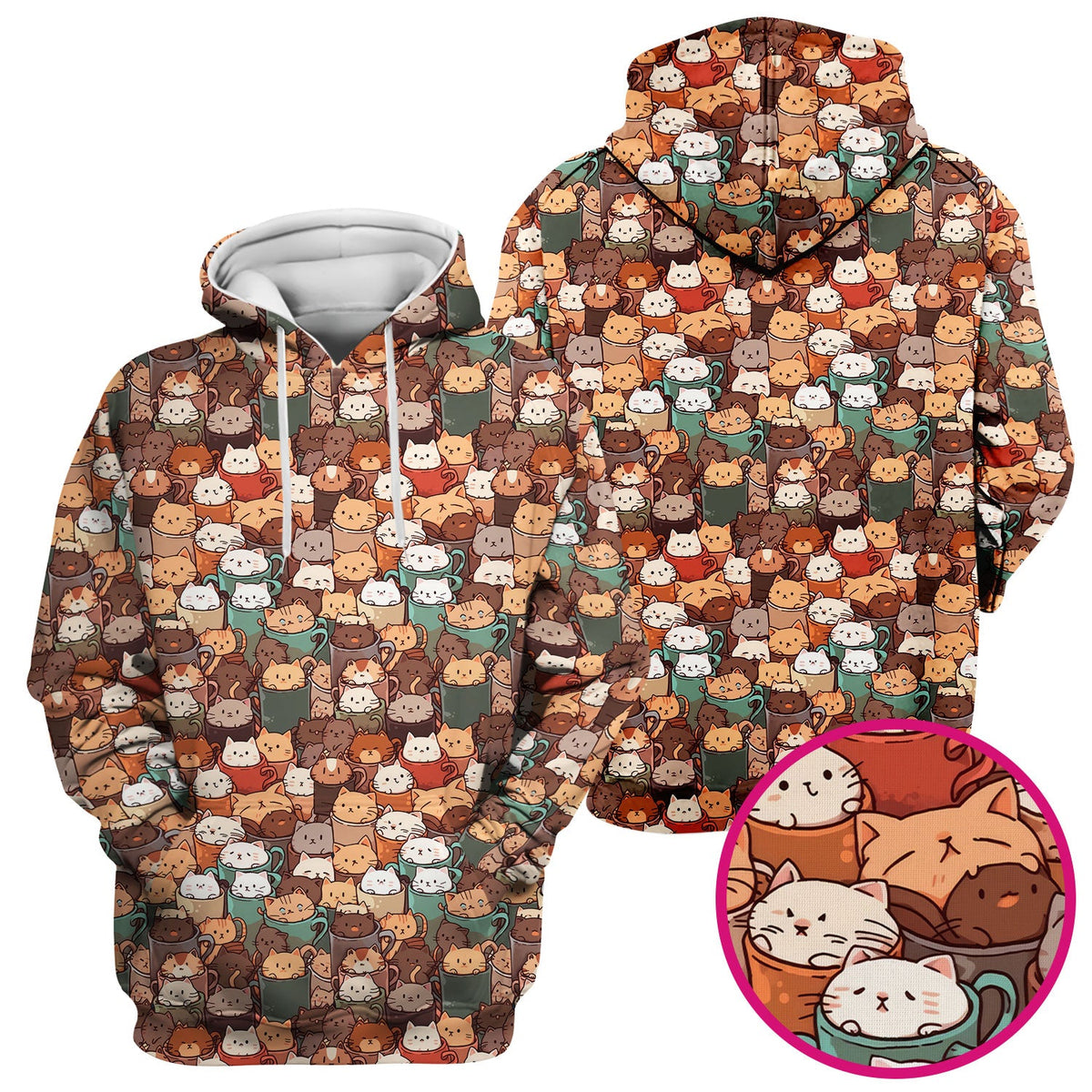 Kittens in Mug Nurse Scrub Top