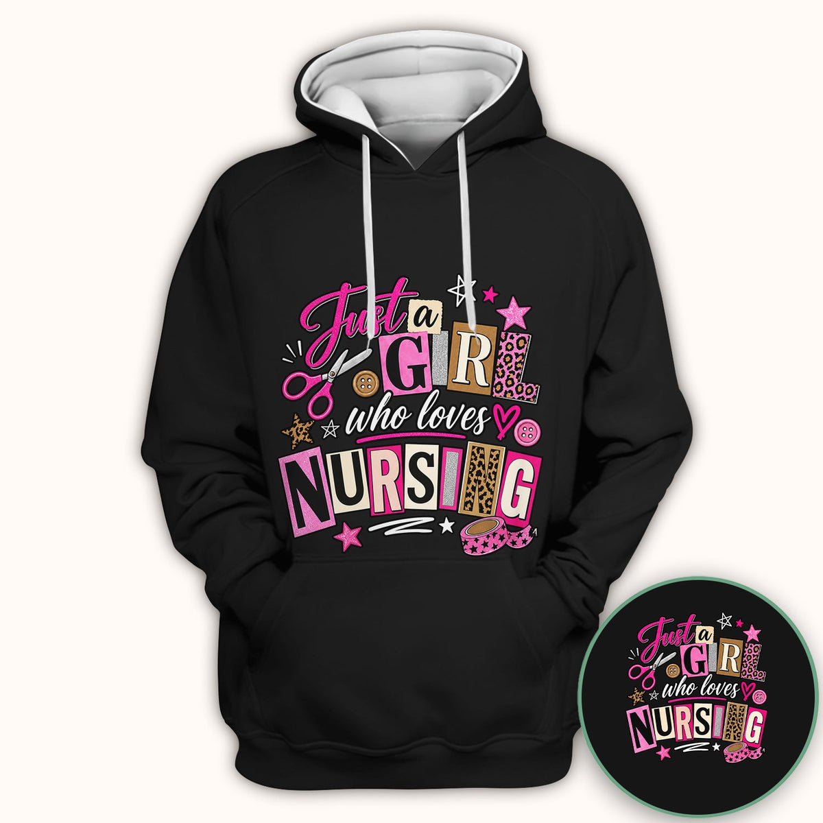 Just A Girl Who Loves Nursing Nurse Shirt