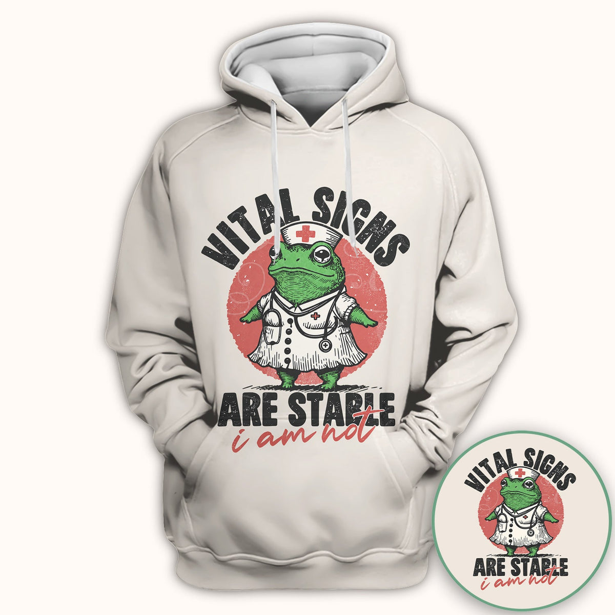 Vital Signs Stable I Am Not Frog Nurse Shirt