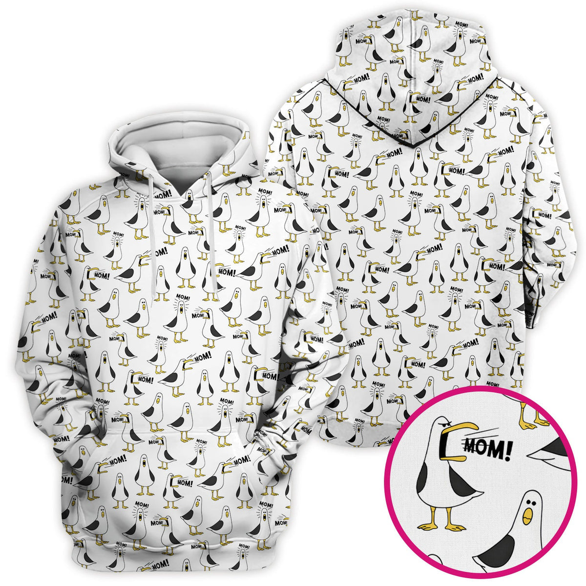 Seagull Mom Nurse Scrub Top