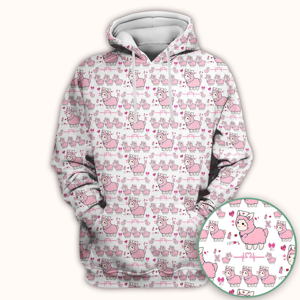 Llama Ain't Got Time For Your Drama Nurse Scrub Top