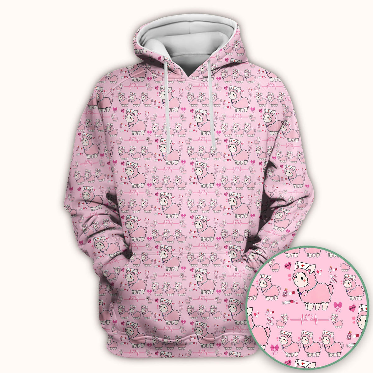 Llama Ain't Got Time For Your Drama Nurse Scrub Top