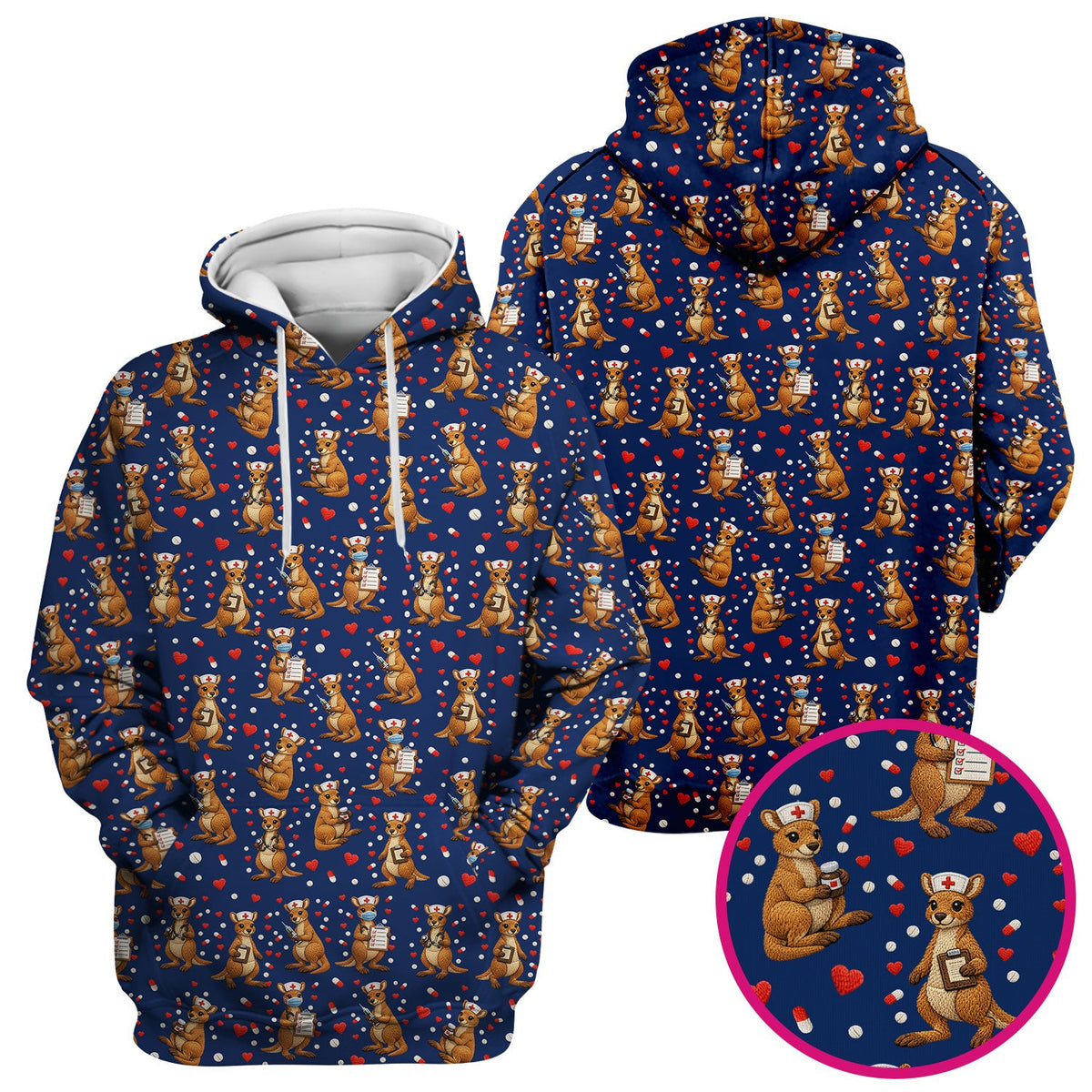 Kangaroo Nurse Scrub Top