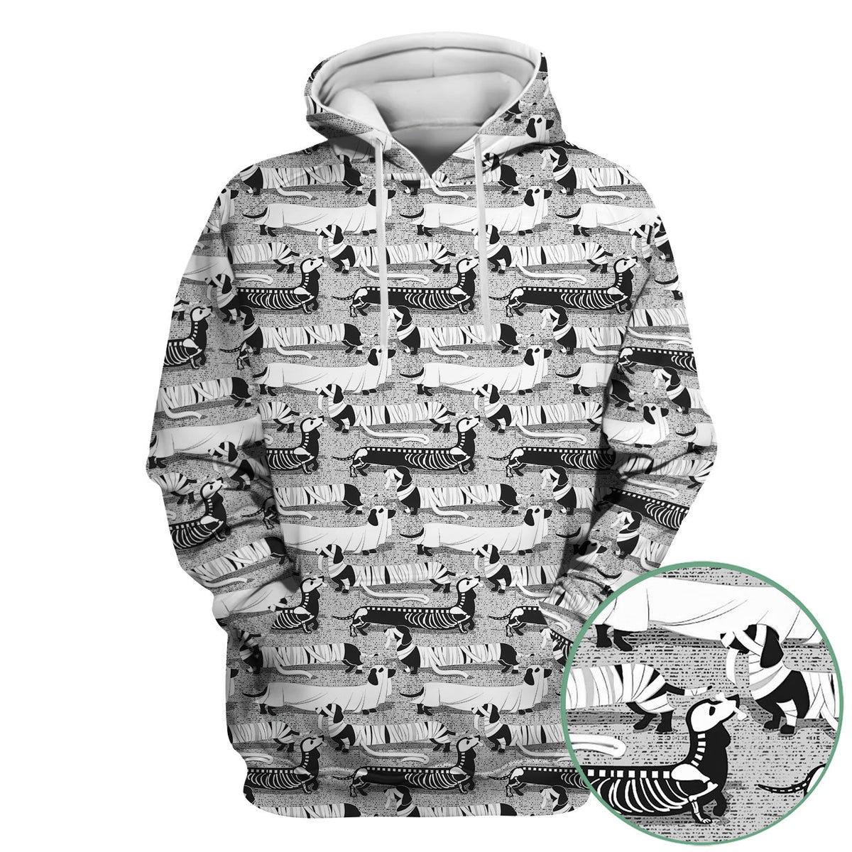 Halloween Dachshund Scrub Top - Funny Dog Skeleton Scrub Shirt Multi Color - Cute Halloween Scrubs Gift for Nurse, CNA, RN, Doctor