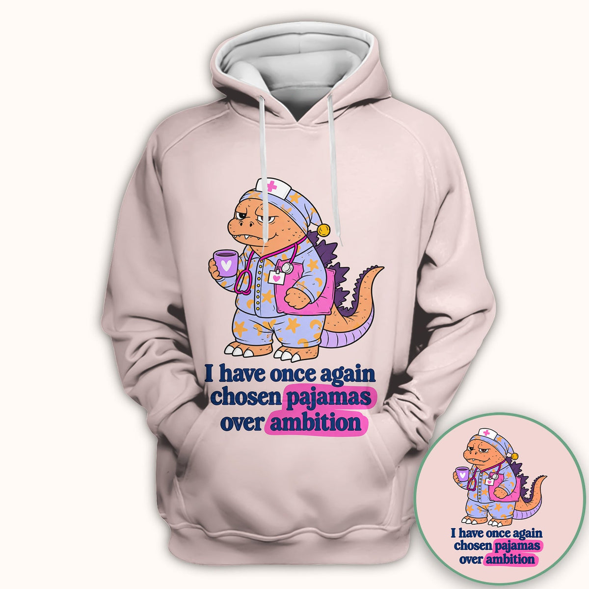Pajamas Over Ambition Dinosaur Shirt