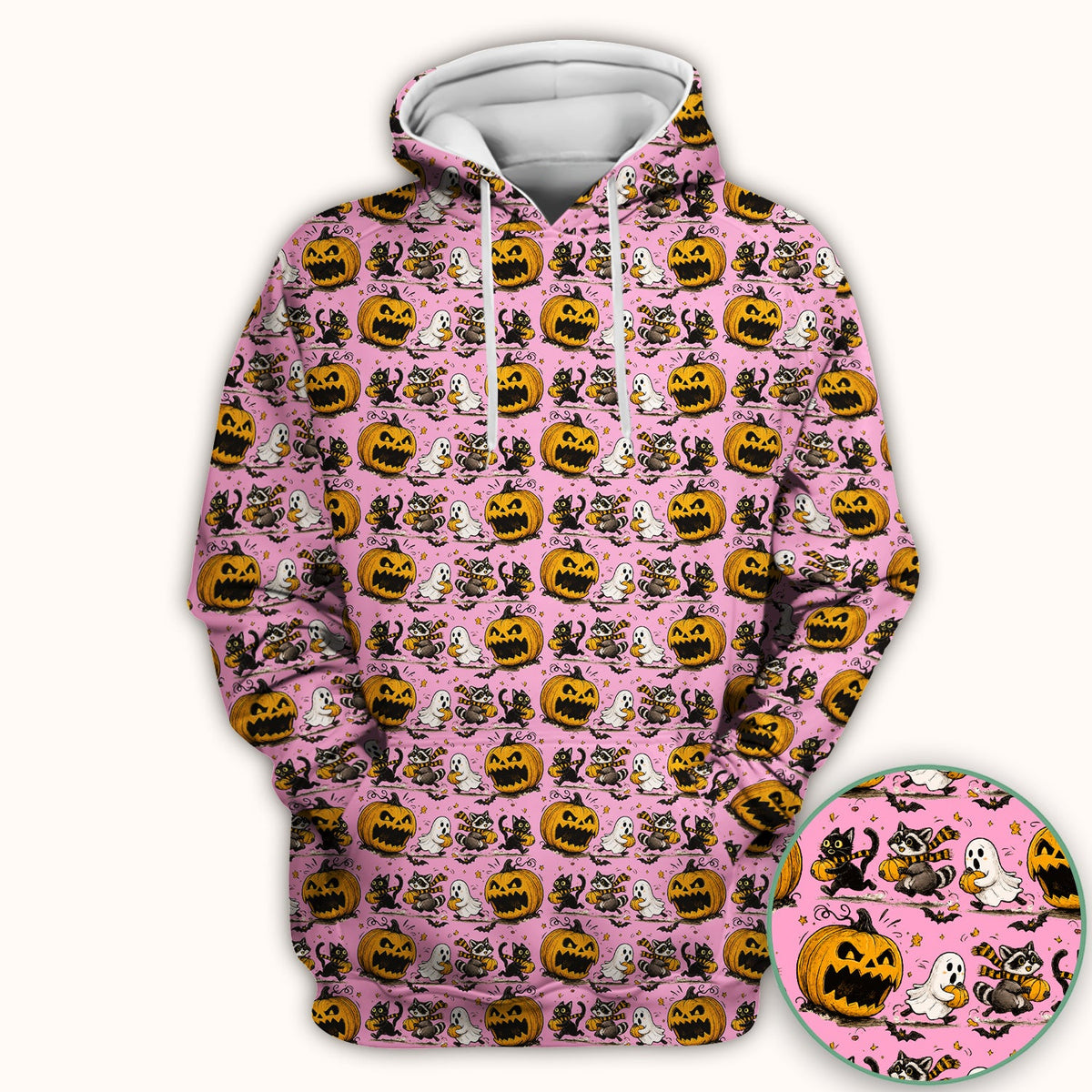 Spooky Woodland Critters Nurse Scrub Top