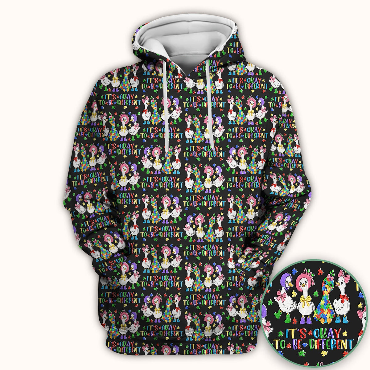 It's Okay To Be Different Duck Nurse Scrub Top