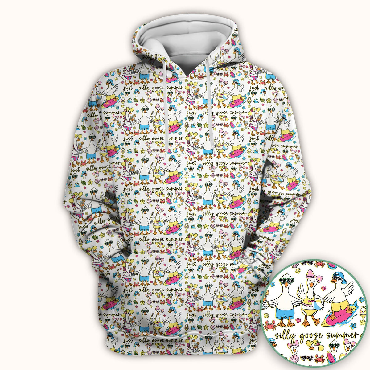 Silly Goose Summer Nurse Scrub Top