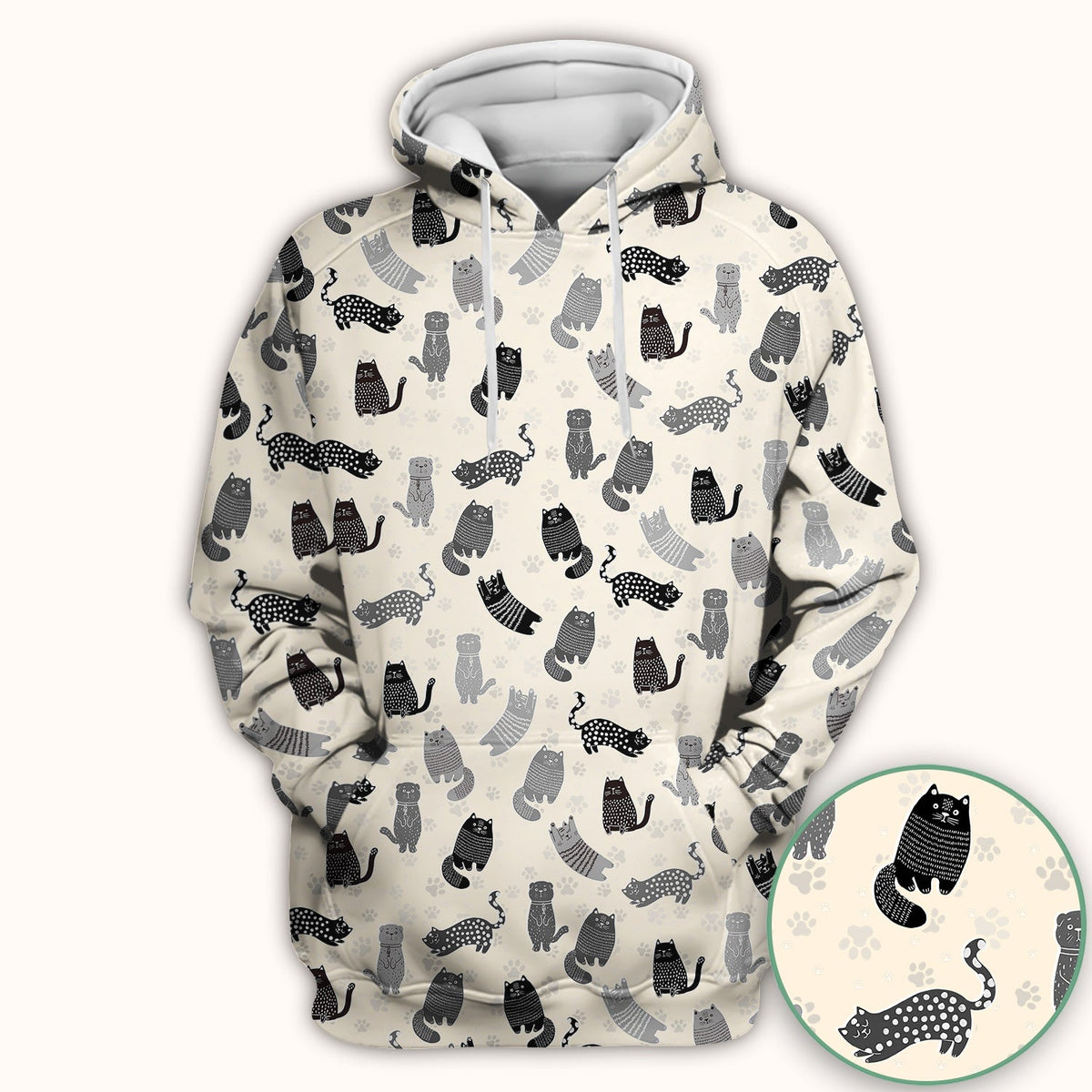 Cat Paw Print Nurse Scrub Top