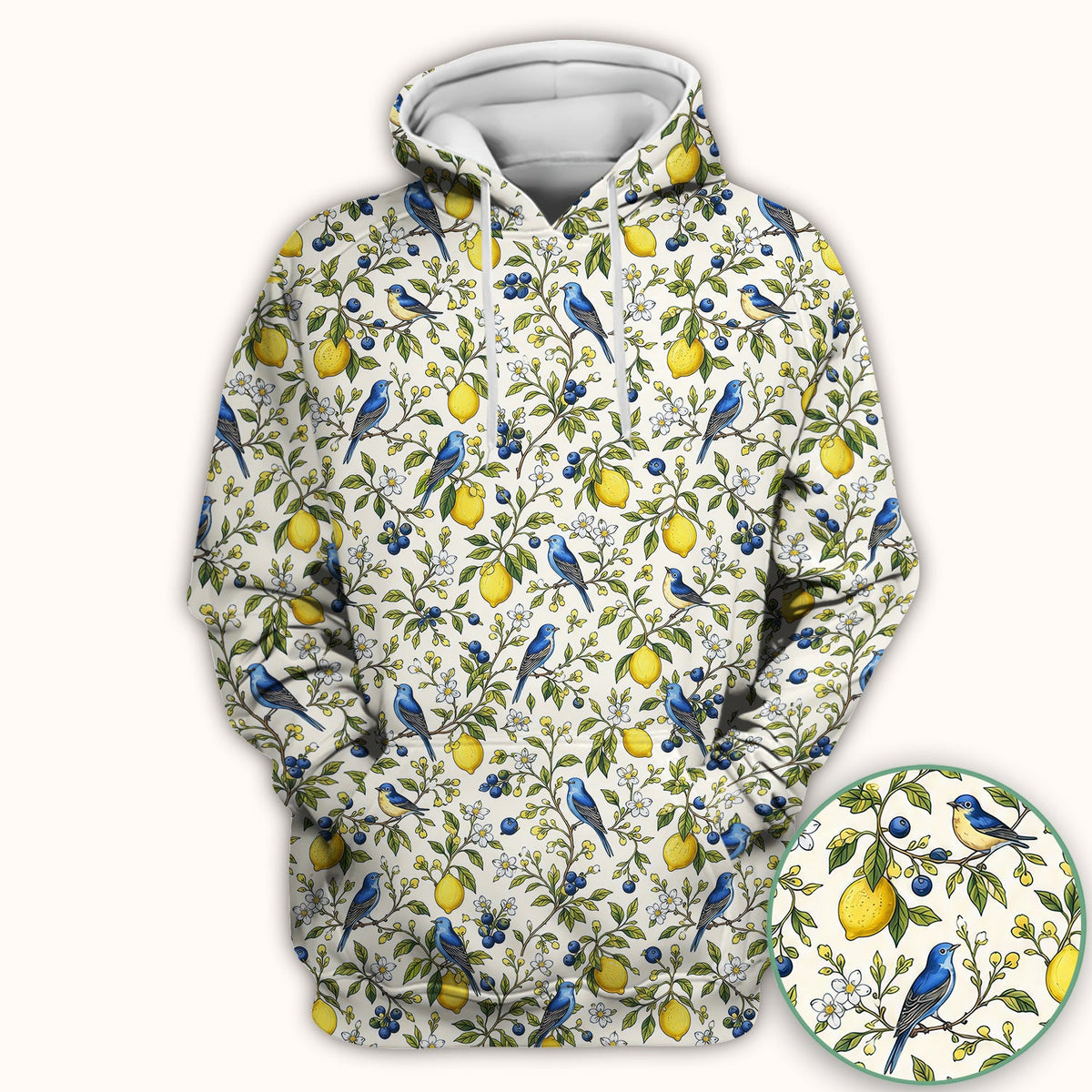 Bluebird Lemon Blossom Nurse Scrub Top