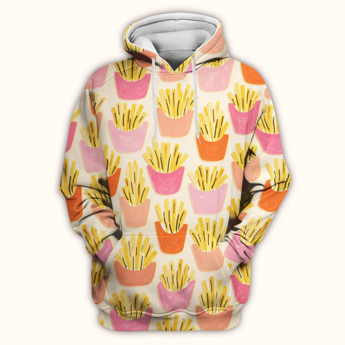 French Fries Nurse Scrub Top