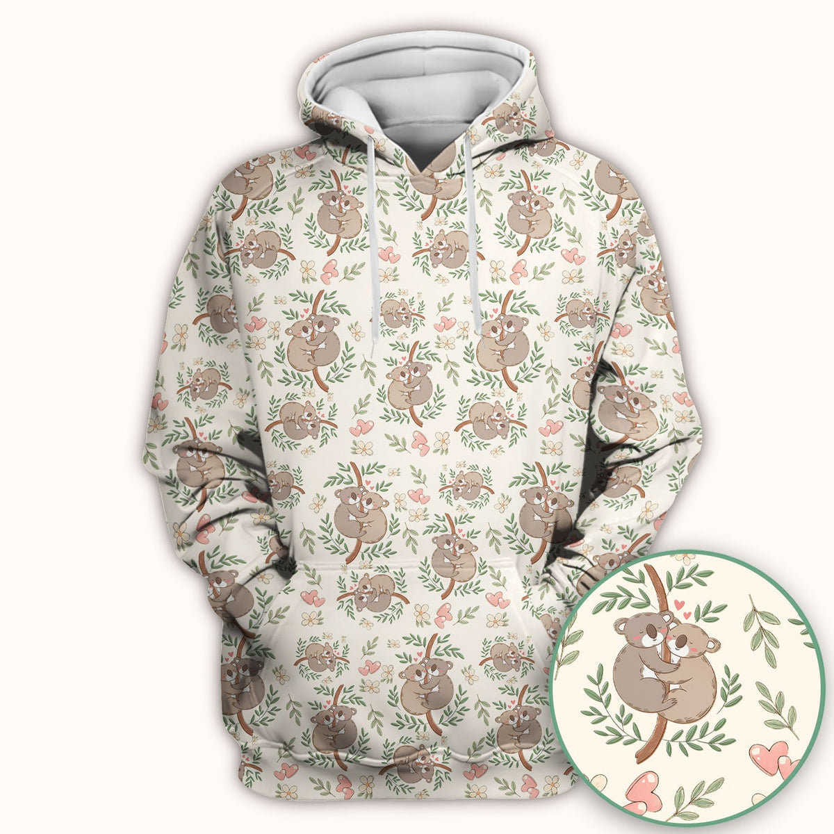 Koala Love Nurse Scrub Top