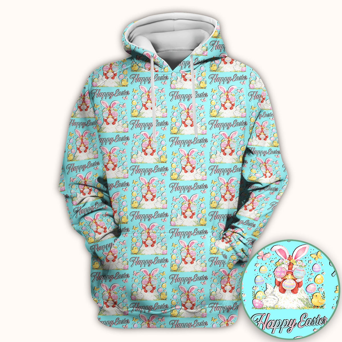 Bunny Eggs Nurse Scrub Top - Easter Gift