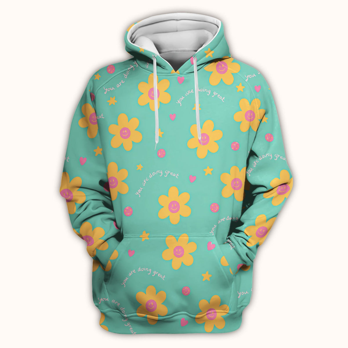 Smiley Flower Nurse Scrub Top