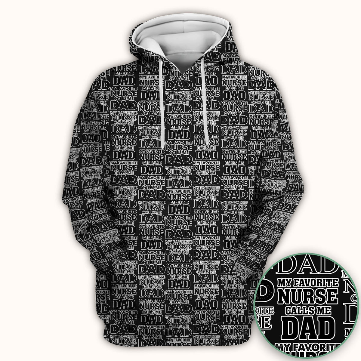 Favorite Nurse Calls Dad Scrub Top