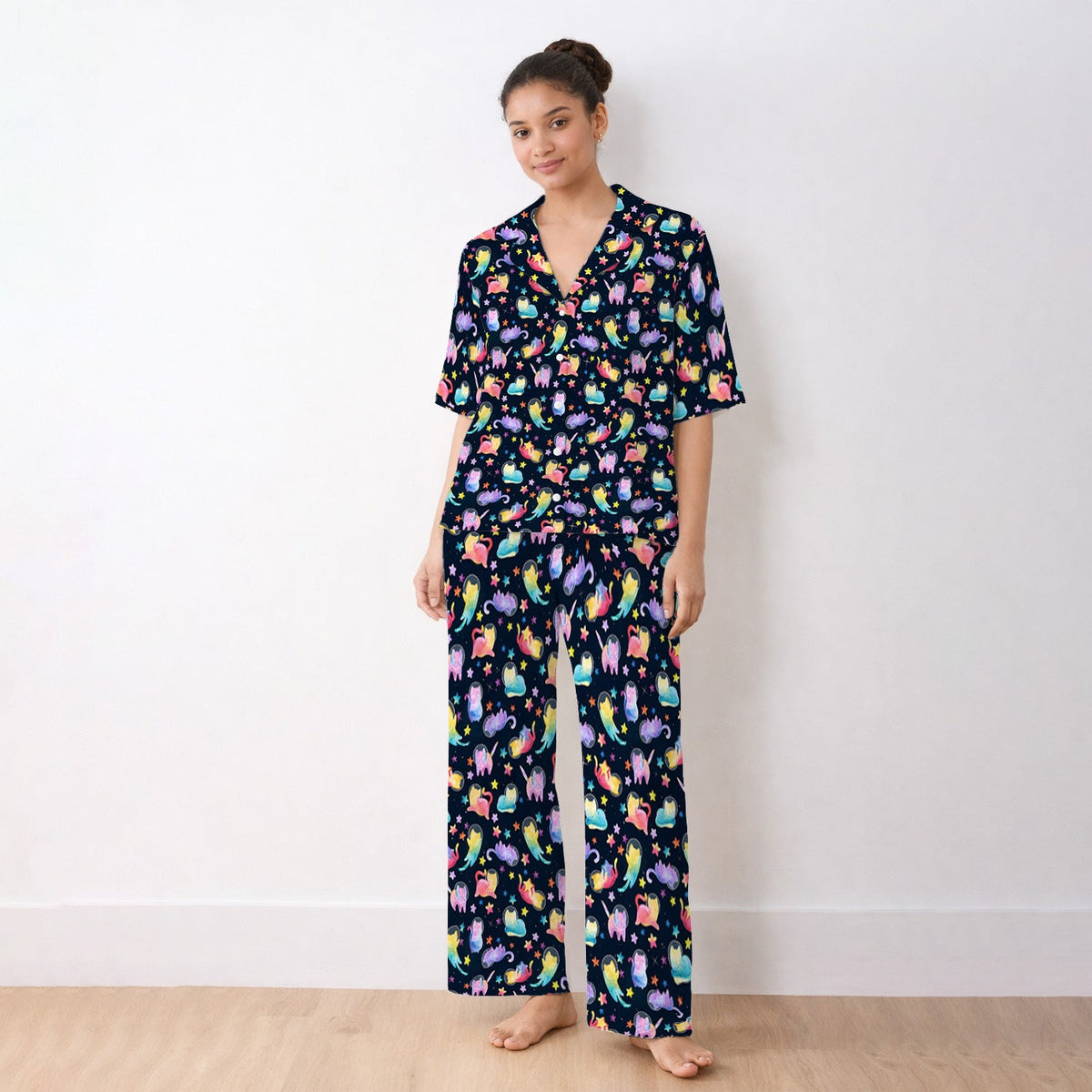 Space Cat Veterinary Nurse Pajama Set