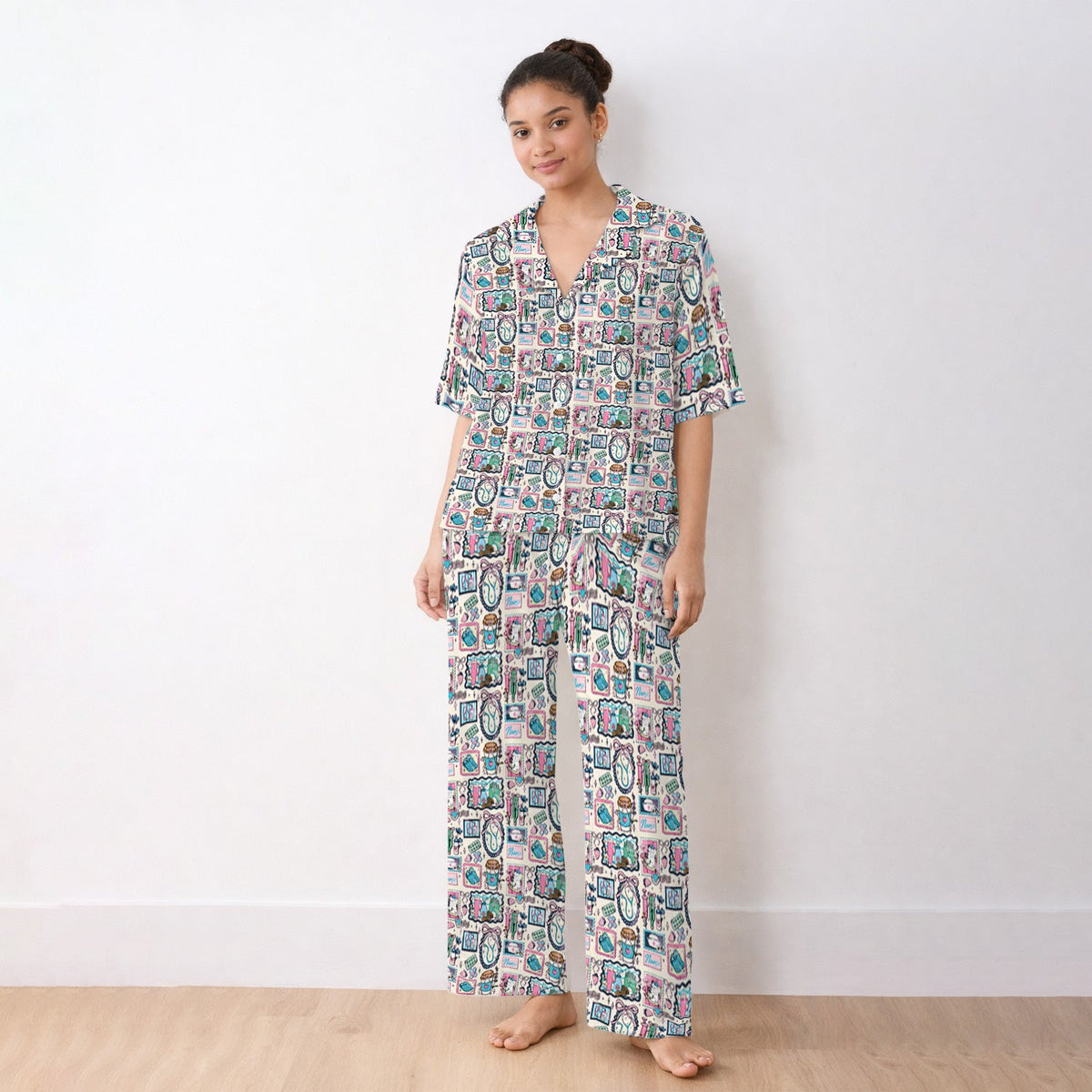 Stethoscope Syringe Frame Pajama Set