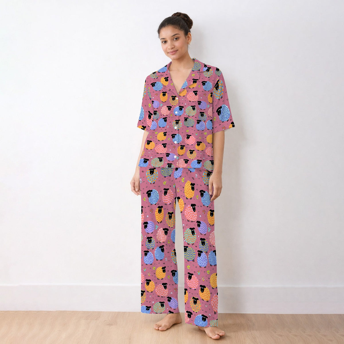 Colorful Sheep Pajama Set