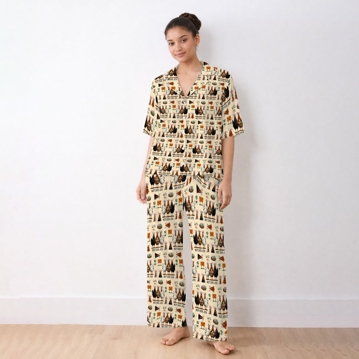 Chicken Humor Pajama Set - Easter Gift