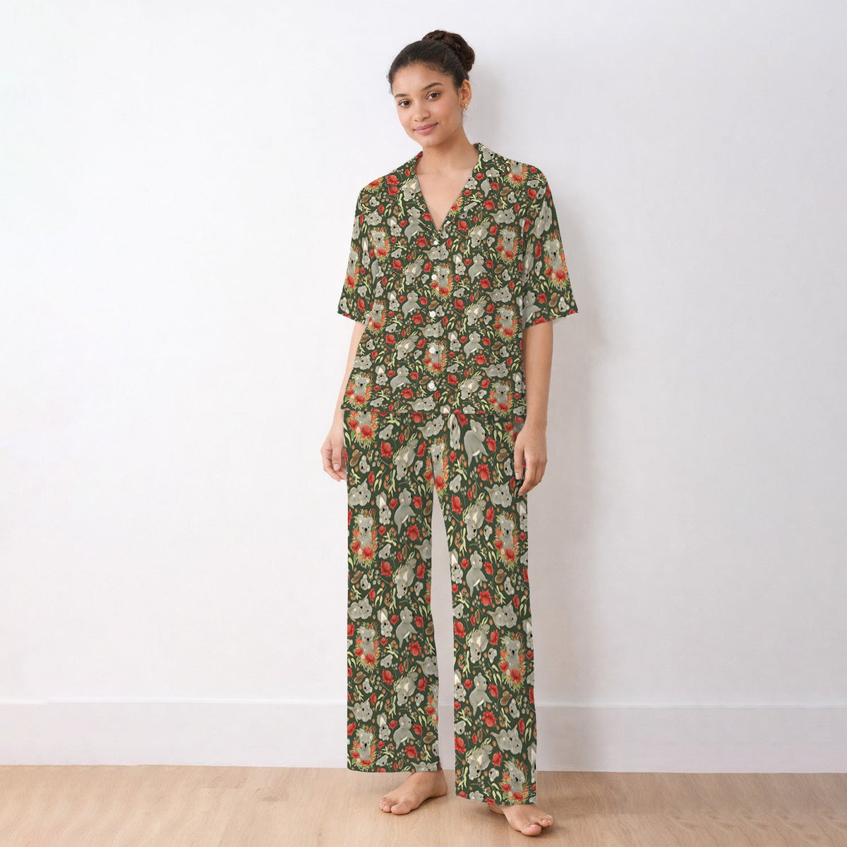 Koala Wildflower Pajama Set