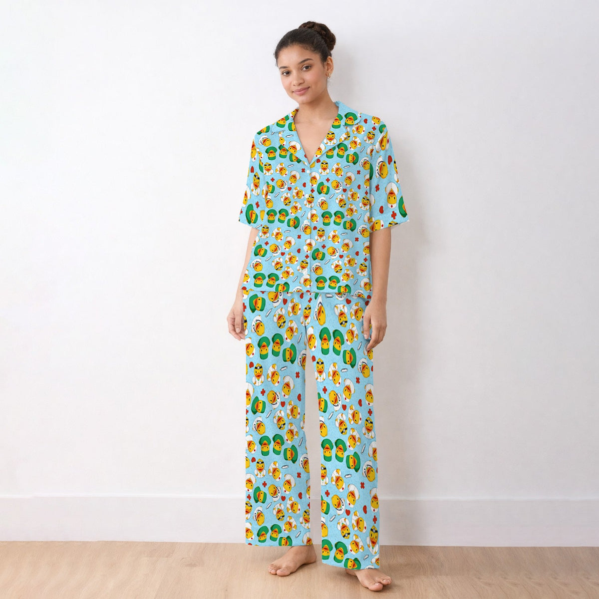 Duck Doctor Cartoon Pajama Set