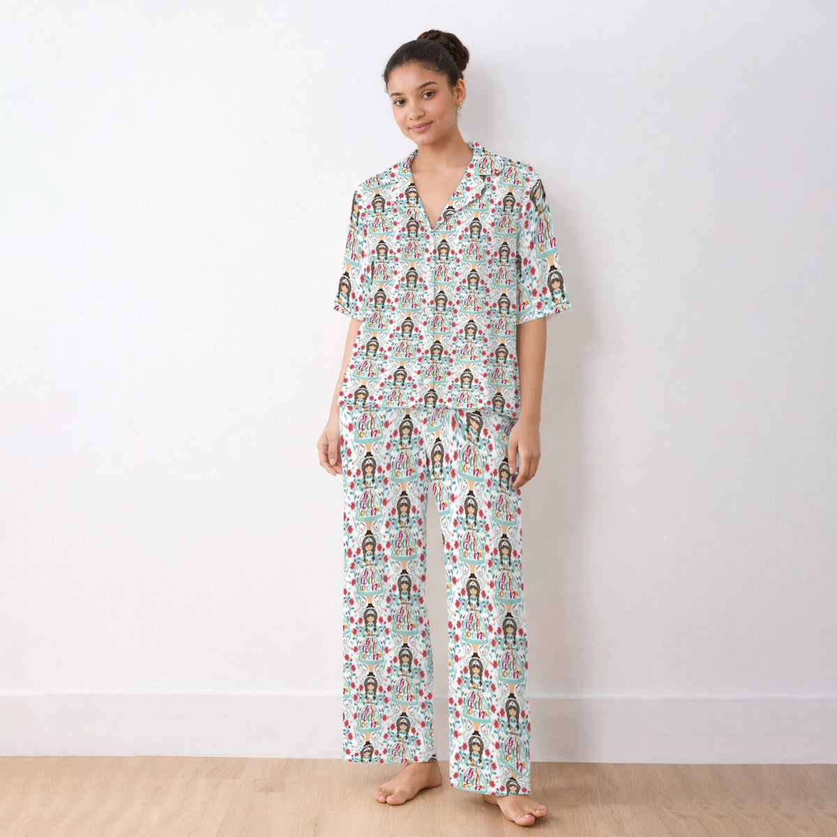 Get Well Soon Girl Floral Pajama Set