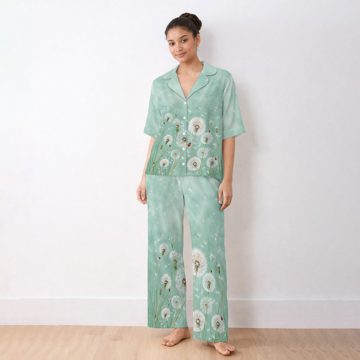 Dandelion Wishes Ladybug Nurse Pajama Set