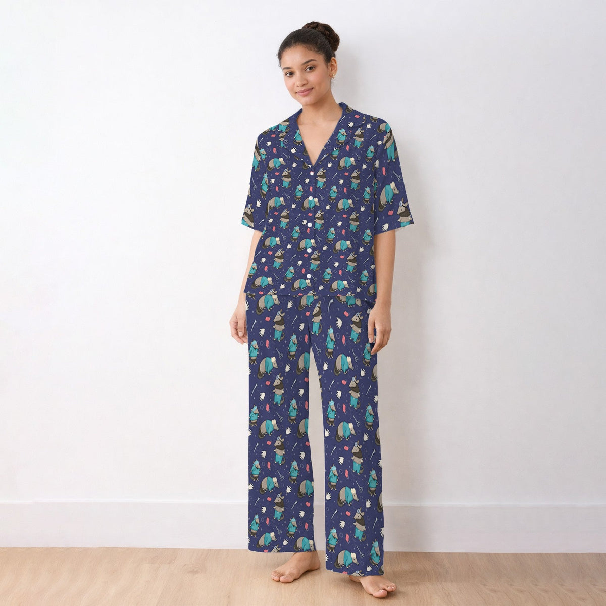 Armadillo Doctor Medical Tools Pajama Set