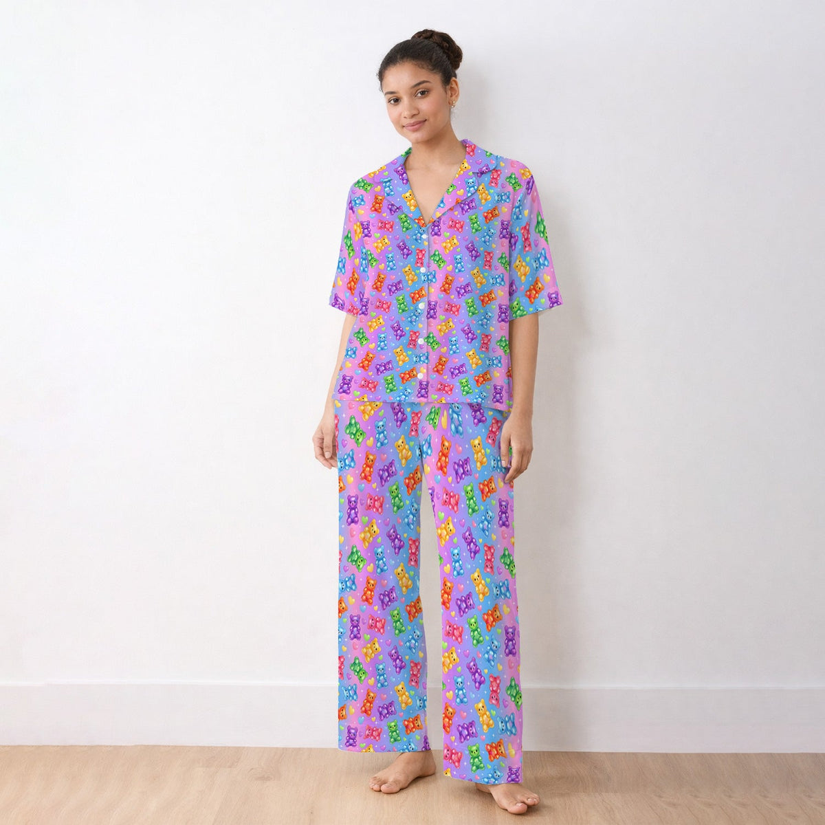 Colorful Gummy Bear Pajama Set
